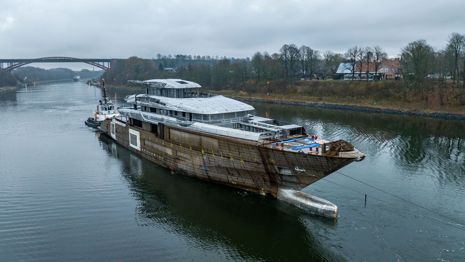 80m Abeking & Rasmussen yacht project 6516 seen for first time